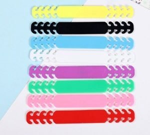 Mask Clips Blk, Pink White