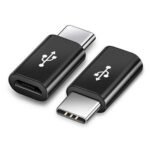 Micro to Type C Connector Black