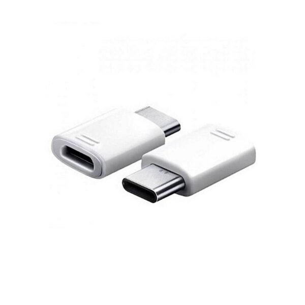 Micro to Type C Connector White