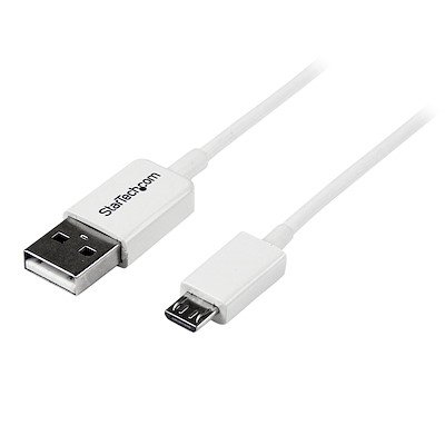 Mini USB Cable White 0.5M