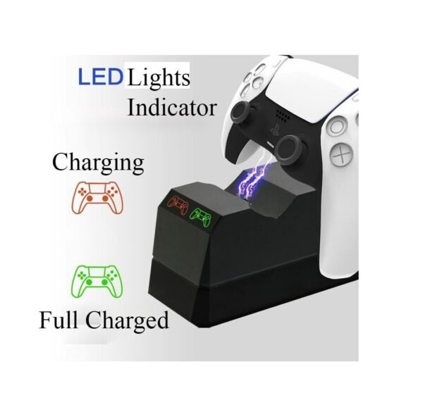 Dual Docking Station Comptible With Playstation 5 PS5 Controllers