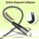 Redwey iPhone Charger Cable, 2Pack 2M/6FT Lightning Cable Nylon Braided Durable Fast Charging Cord Data & Syncing Transfer Suit for iPhone 12 Pro Max Mini 11 Pro Max XR XS X 8 7 6 Plus 5s 5 SE-Grey