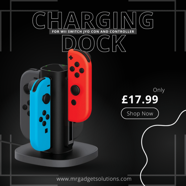 Gaming Charging Dock For Wii Switch Joy Con And Controller
