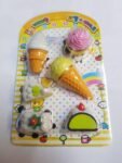Fancy Design and Shape Rubbers 4 Pack