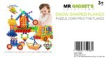 MR.GADGET'S SOLUTIONS 300 Pieces Snow Shaped Discs (Puzzle Constructive Discs) Connect Interlocking Discs -Creative and Educational Building Blocks