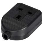 Single Gang Rubber Socket Black Trail