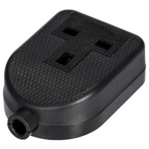 Single Gang Rubber Socket Black Trail