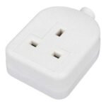 Single Gang Rubber Socket White