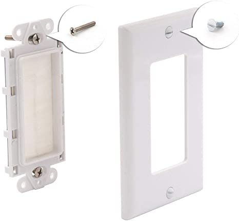 Single Gang Wall Brush Plate