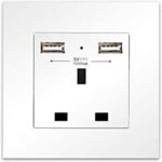 Single Switch Socket with 2 USB Ports
