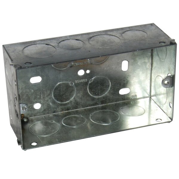 47MM Back Box Double For 2 Gang