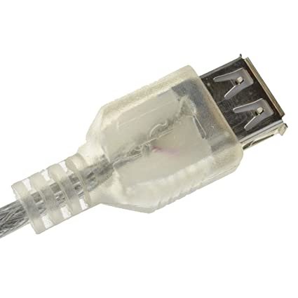 Transparent USB Extension cable 1M