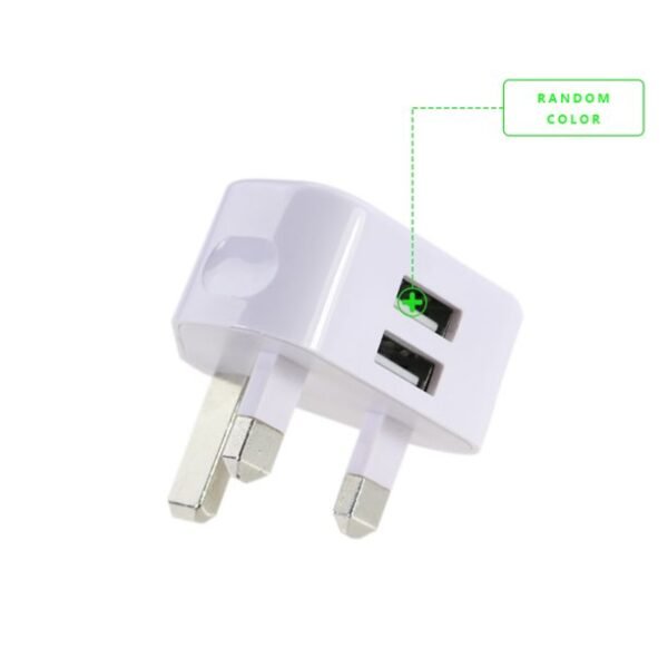 Triangle style 2Amp USB Plug white