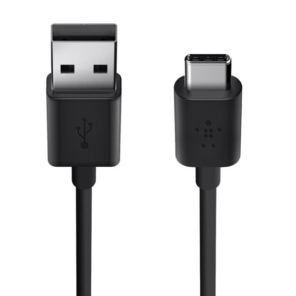 Type C cable in black 2 meter