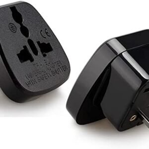 UK to Australia twin pack adapter black