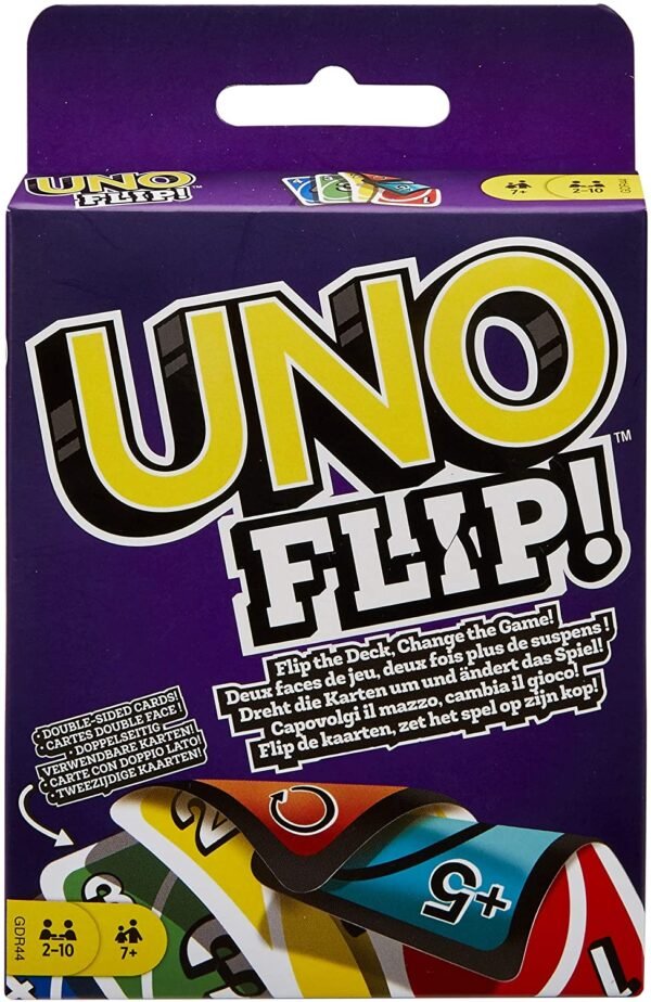 UNO Flip Card Game, Multicolored by Mattel Games