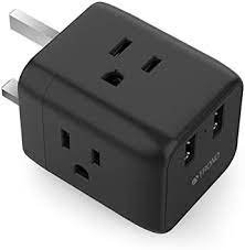 US to UK Adapter Black