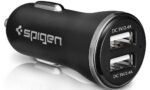 USB 3 amp dual port car charger black