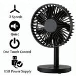 USB Mini Desktop Fan.Latest Technology Portable and Convenient-pink color