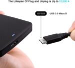 USB C to Micro USB 3.0 Cable,USB C Hard Drive Cable,Type C to Micro USB B 3.0 Cable 5Gbps Speed Data Transfer Sync,for SSD HDD - 1 Meter