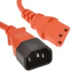 C14 to C13 Cable Orange 5 Meter
