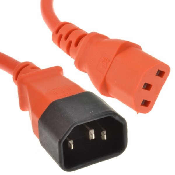 C14 to C13 Cable Orange 5 Meter