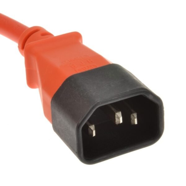 C14 to C13 Cable Orange 5 Meter