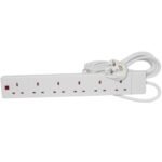 6 Gang 2 Meter White