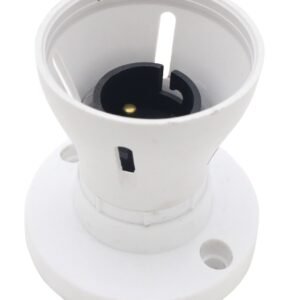 Bayonet Batten White Ceiling Lamp Holder BC B22 Light Bulb Socket Lamp Fitting