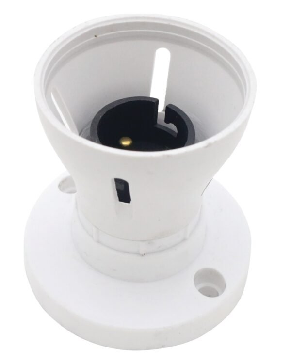 Bayonet Batten White Ceiling Lamp Holder BC B22 Light Bulb Socket Lamp Fitting