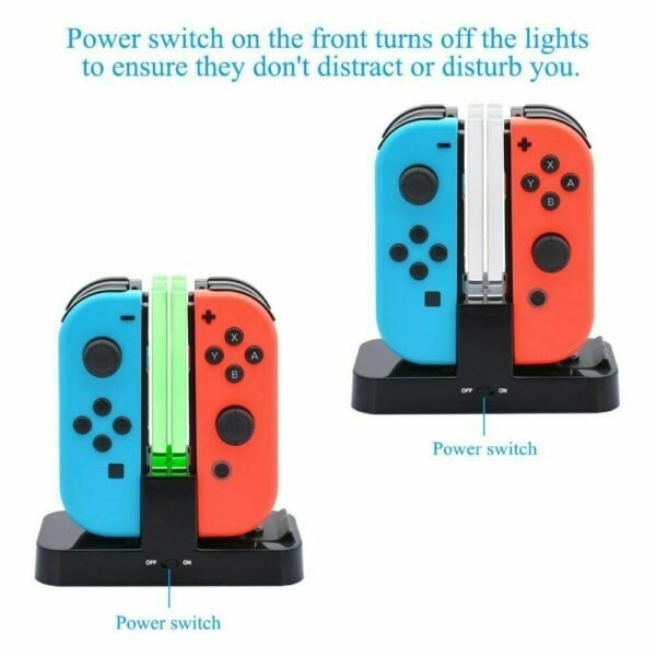 Charging Dock For Nintendo Switch Joy Con & Pro Controller