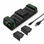 Dual Docking Station With 2 Rechargeable Battery Packs For XBOX One Series X / S Controllers