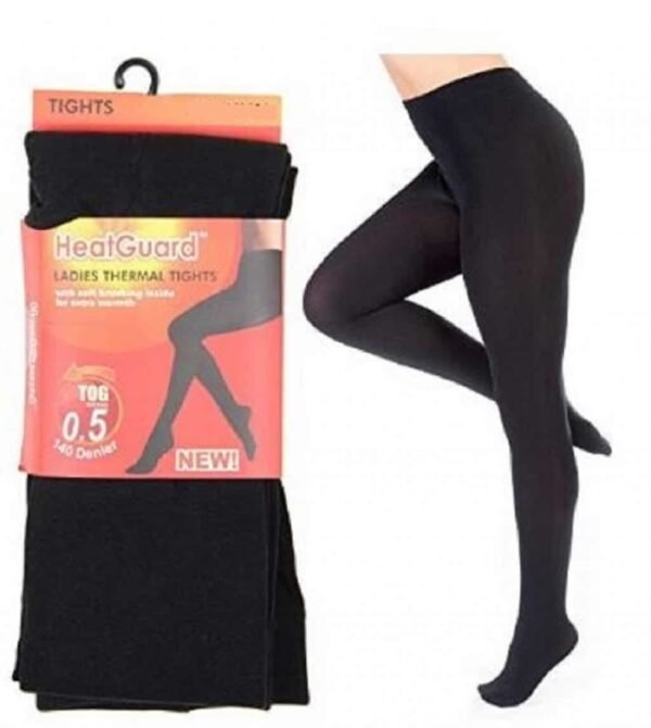 Ladies Heat Guard Black Thermal Leggings 140 Denier Tog 0.5 Medium