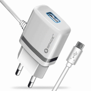 Mains charger wired microusb