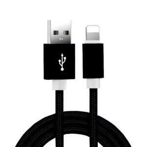 iPhone 6 Nylon Braided Cables Black 3M