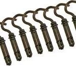 Open Hook Bolts, 6 mm, 8-Piece