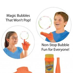 Magic Juggling and Bouncing Bubbles Pack And A Large Bubble Solutions Bottle