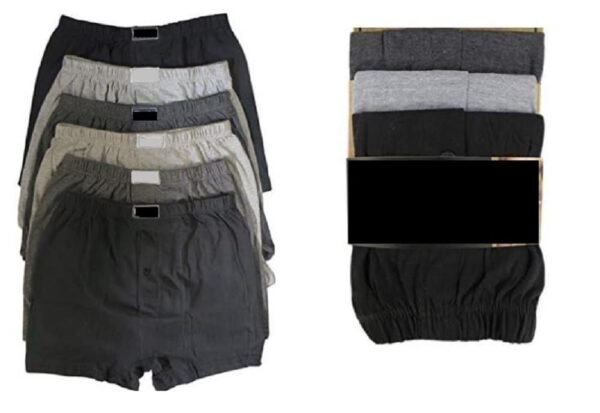 Assorted Colours Small Size Plain Cotton Boxer, Shorts, Underwear for Men's Pack of (12)