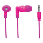 pink earphones without mic