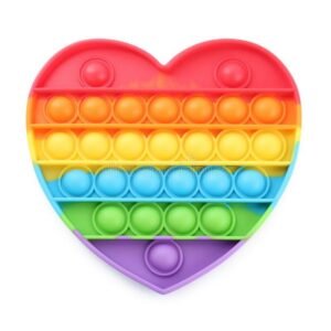 poping fidget heart - different colors