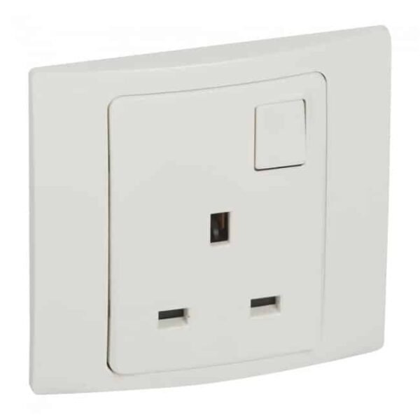 pull switch plug 13amp white