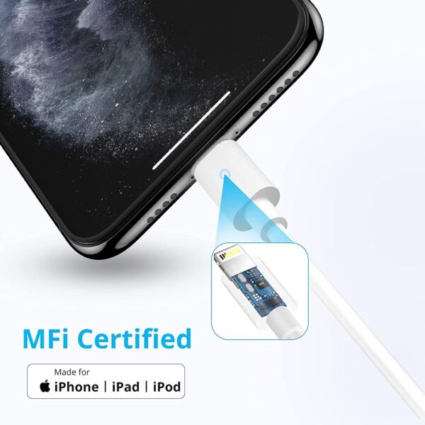 Redwey iPhone Charger Cable MFi Certified iPhone Charging Cable 3Pack 10ft/3meter-Premium Lightning Cable Fast iPhone Cable for iPhone 12 11 Pro Max XS XR X 8 7 6 Plus 5,iPad and More
