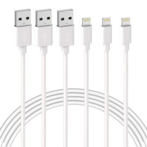 Redwey iPhone Charger Cable MFi Certified iPhone Charging Cable 3Pack 10ft/3meter-Premium Lightning Cable Fast iPhone Cable for iPhone 12 11 Pro Max XS XR X 8 7 6 Plus 5,iPad and More
