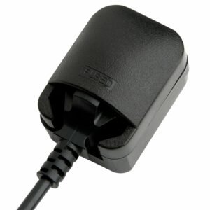 European EU Schuko to UK 3 Pin Converter Plug 13A, Black (Grounded)
