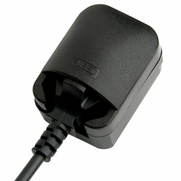 European EU Schuko to UK 3 Pin Converter Plug 13A, Black (Grounded)