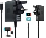 Charger for Switch/Switch OLED/Switch Lite, 2.5 Hours 15V/2.6A Fast Charging AC Adapter 5FT Type-C Cable Power Supply for Switch/Switch Lite/Switch Dock and Switch Pro Controller - Support TV Mode