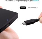 USB C to Micro USB 3.0 Cable,USB C Hard Drive Cable,Type C to Micro USB B 3.0 Cable 5Gbps Speed Data Transfer Sync,for SSD HDD - 1 Meter