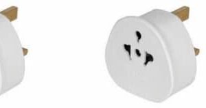 2 PACK UK Visitor Adaptor USA/EU/China/Australia To 3 Pin UK Adapter Plug. American to UK Adapter/EU to UK adapter