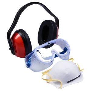 Ear muffs and mask safety work DIY Protection kit