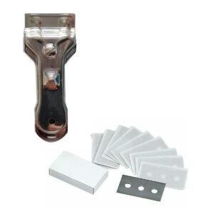 Chrome Scraper For Hob and Grill with Extra Blades